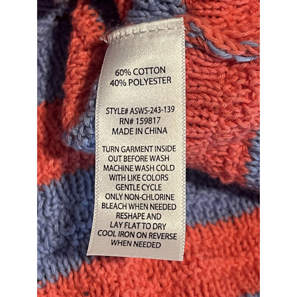 Altar'd State Cropped Striped Sweater Blue Orange Size Small - Picture 7 of 10
